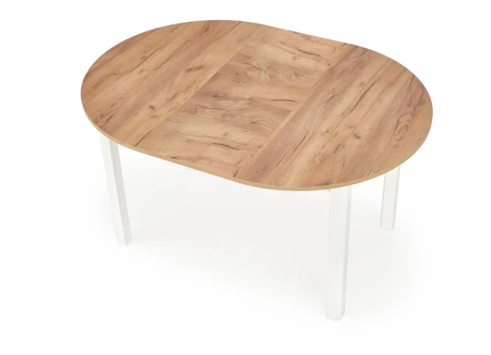 Halmar Stoły*RINGO stół kolor blat dąb craft, nogi - biały (102-142x102x76 cm) (2p=1szt)1 sztuka