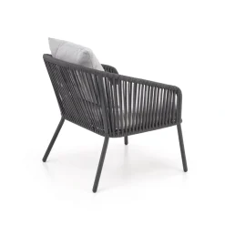 Halmar Meble Ogrodowe*ROCCA zestaw ogrodowy ( sofa + fotel 2x + ława ), ciemny popiel / jasny popiel (1p=1szt)1 sztuka