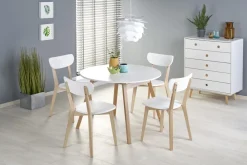 Halmar Stoły*RUBEN stół kolor blat - biały, nogi - dąb miodowy (102-142x102x75 cm) (2p=1szt)1 sztuka