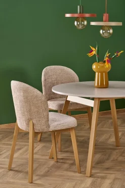 Halmar Stoły*RUBEN stół kolor blat - kaszmir, nogi - naturalny (102-142x102x75 cm) (2p=1szt)1 sztuka