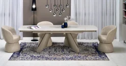 Halmar Stoły*SALIX stół rozkładany, trawertyn / kaszmir (2p=1szt)1 sztuka