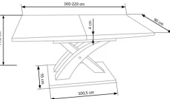Halmar Stoły*SANDOR 2 stół biały (3p=1szt)1 sztuka