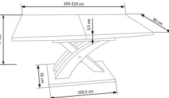 Halmar Stoły*SANDOR 2 stół biały (3p=1szt)1 sztuka
