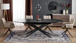 Halmar Stoły*SANDRO stół rozkładany, czarny (2p=1szt)1 sztuka