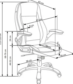 Halmar Fotele*SATURN fotel gabinetowy popiel1 sztuka