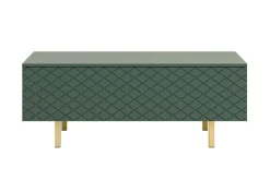 Bogart Stoliki Kawowe I Ławy*SCALIA II ŁAWA 120 2K - labrador / złote nogi