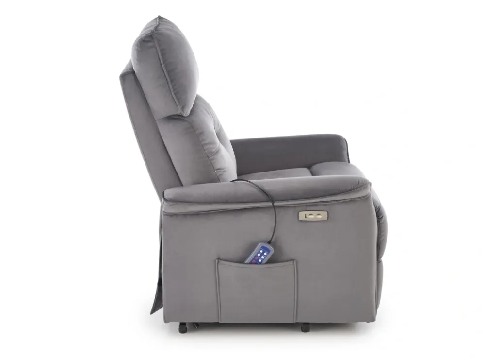 Halmar Fotele*SEMIR 2 fotel wypoczynkowy popielaty (2p=1szt)1 sztuka