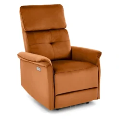 Halmar Fotele*SEMIR fotel z funkcja elektrycznego rozkładania / gniazdo USB, cynamonowy (2p=1szt)1 sztuka