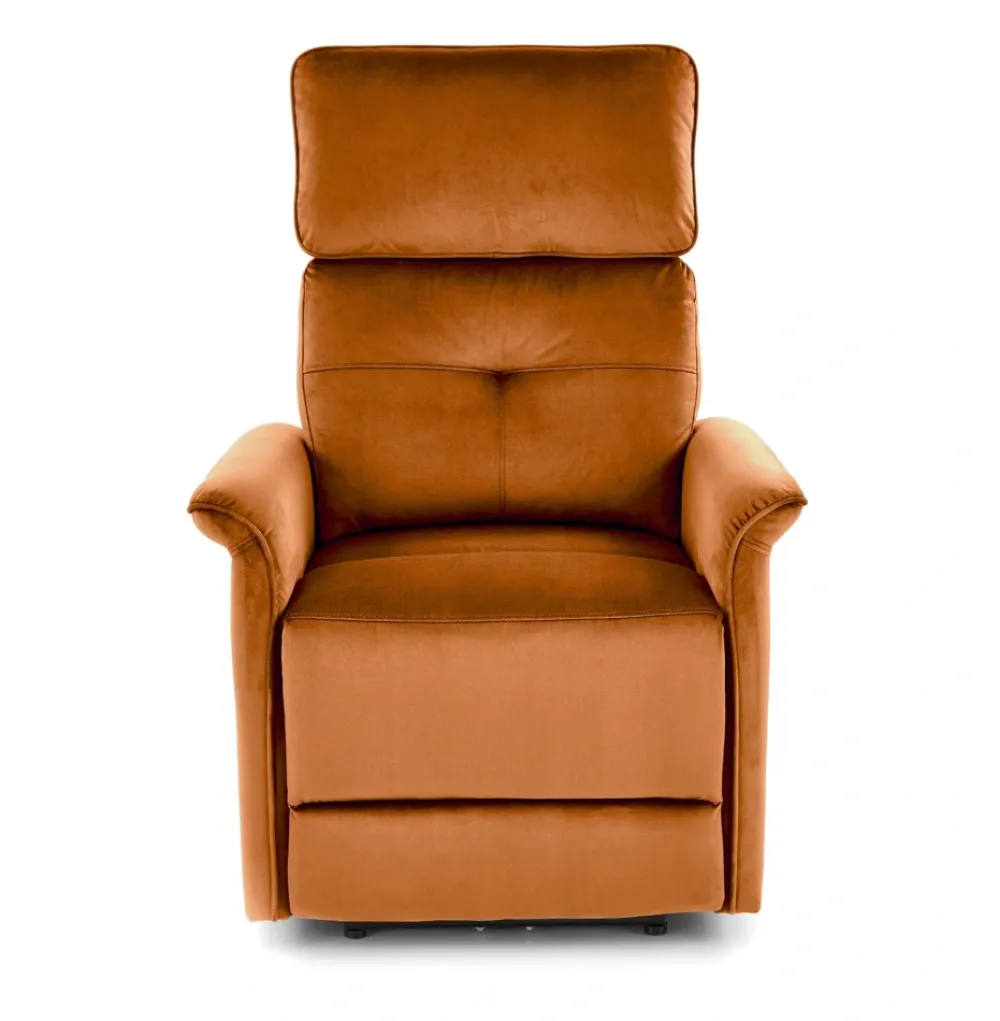 Halmar Fotele*SEMIR fotel z funkcja elektrycznego rozkładania / gniazdo USB, cynamonowy (2p=1szt)1 sztuka