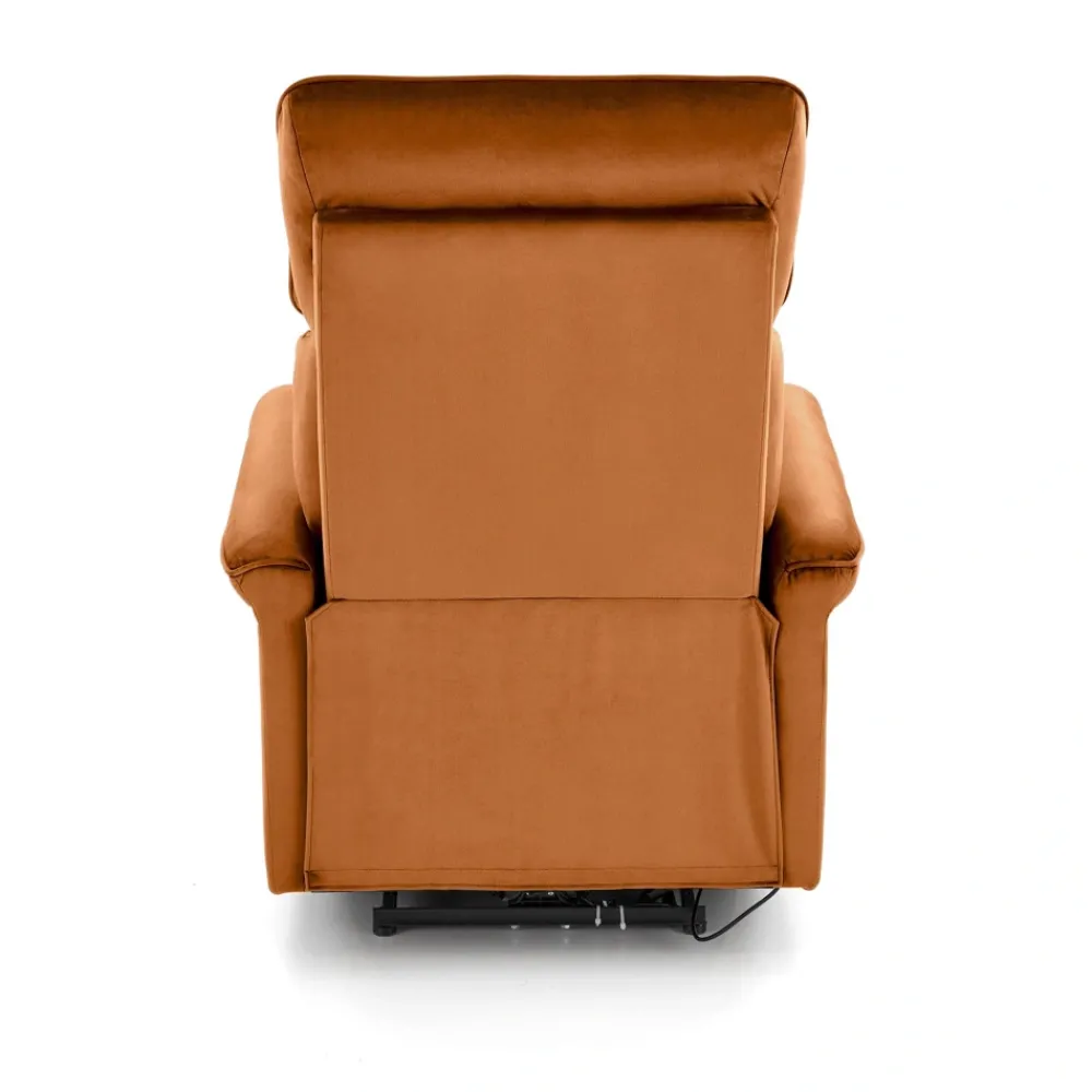 Halmar Fotele*SEMIR fotel z funkcja elektrycznego rozkładania / gniazdo USB, cynamonowy (2p=1szt)1 sztuka