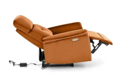 Halmar Fotele*SEMIR fotel z funkcja elektrycznego rozkładania / gniazdo USB, cynamonowy (2p=1szt)1 sztuka