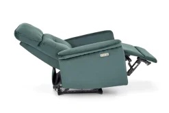 Halmar Fotele*SEMIR fotel z funkcja elektrycznego rozkładania / gniazdo USB, ciemny zielony (2p=1szt)1 sztuka