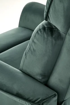 Halmar Fotele*SEMIR fotel z funkcja elektrycznego rozkładania / gniazdo USB, ciemny zielony (2p=1szt)1 sztuka