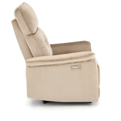 Halmar Fotele*SEMIR fotel z funkcja elektrycznego rozkładania / gniazdo USB, beżowy (2p=1szt)1 sztuka