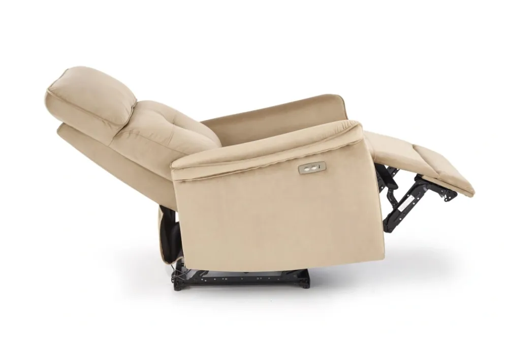 Halmar Fotele*SEMIR fotel z funkcja elektrycznego rozkładania / gniazdo USB, beżowy (2p=1szt)1 sztuka