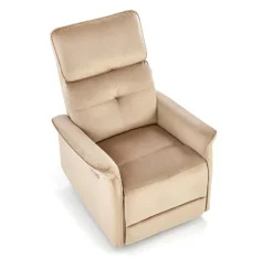Halmar Fotele*SEMIR fotel z funkcja elektrycznego rozkładania / gniazdo USB, beżowy (2p=1szt)1 sztuka