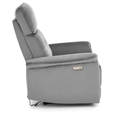 Halmar Fotele*SEMIR fotel z funkcja elektrycznego rozkładania / gniazdo USB, popielaty (2p=1szt)1 sztuka