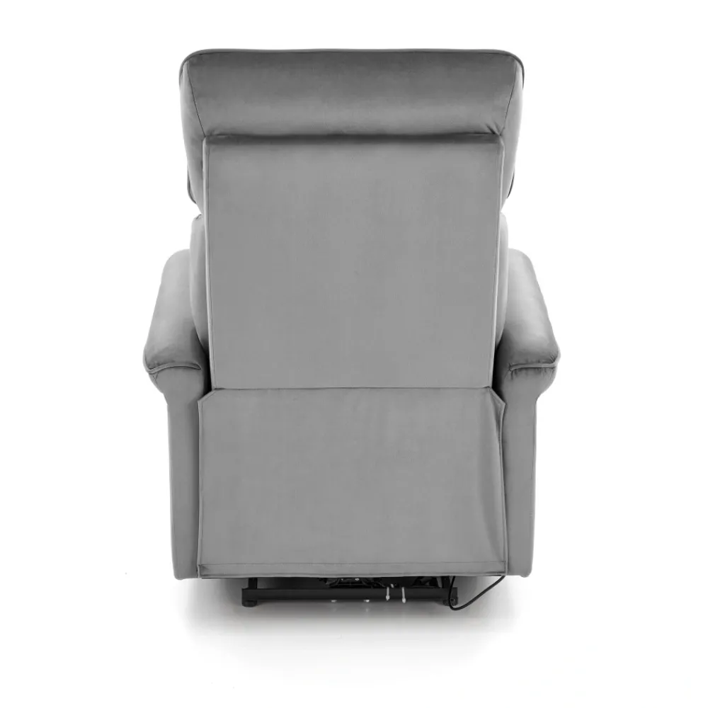 Halmar Fotele*SEMIR fotel z funkcja elektrycznego rozkładania / gniazdo USB, popielaty (2p=1szt)1 sztuka