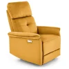 Halmar Fotele*SEMIR fotel z funkcja elektrycznego rozkładania / gniazdo USB, musztardowy (2p=1szt)1 sztuka
