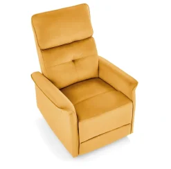 Halmar Fotele*SEMIR fotel z funkcja elektrycznego rozkładania / gniazdo USB, musztardowy (2p=1szt)1 sztuka