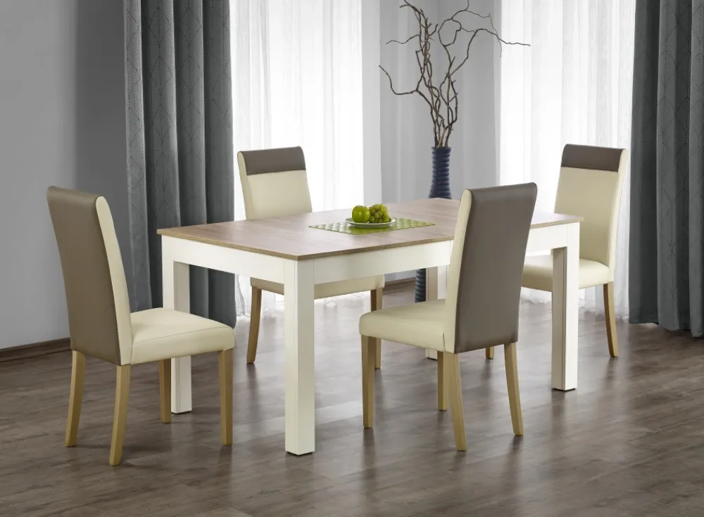 Halmar Stoły*SEWERYN 160/300 cm stół kolor dąb sonoma / biały (160-300x90x76 cm) (3p=1szt)1 sztuka
