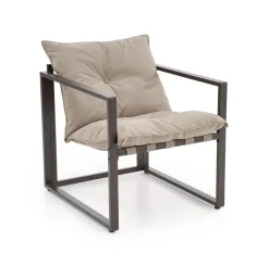 Halmar Meble Ogrodowe*SHARK zestaw ogrodowy ( sofa + fotel 2x + ława ), ciemny brąz / cappuccino (1p=1szt)1 sztuka