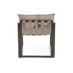 Halmar Meble Ogrodowe*SHARK zestaw ogrodowy ( sofa + fotel 2x + ława ), ciemny brąz / cappuccino (1p=1szt)1 sztuka