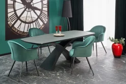 Halmar Stoły*SILVESTRO stół rozkładany blat - ciemny popiel, noga - czarny (2p=1szt)1 sztuka