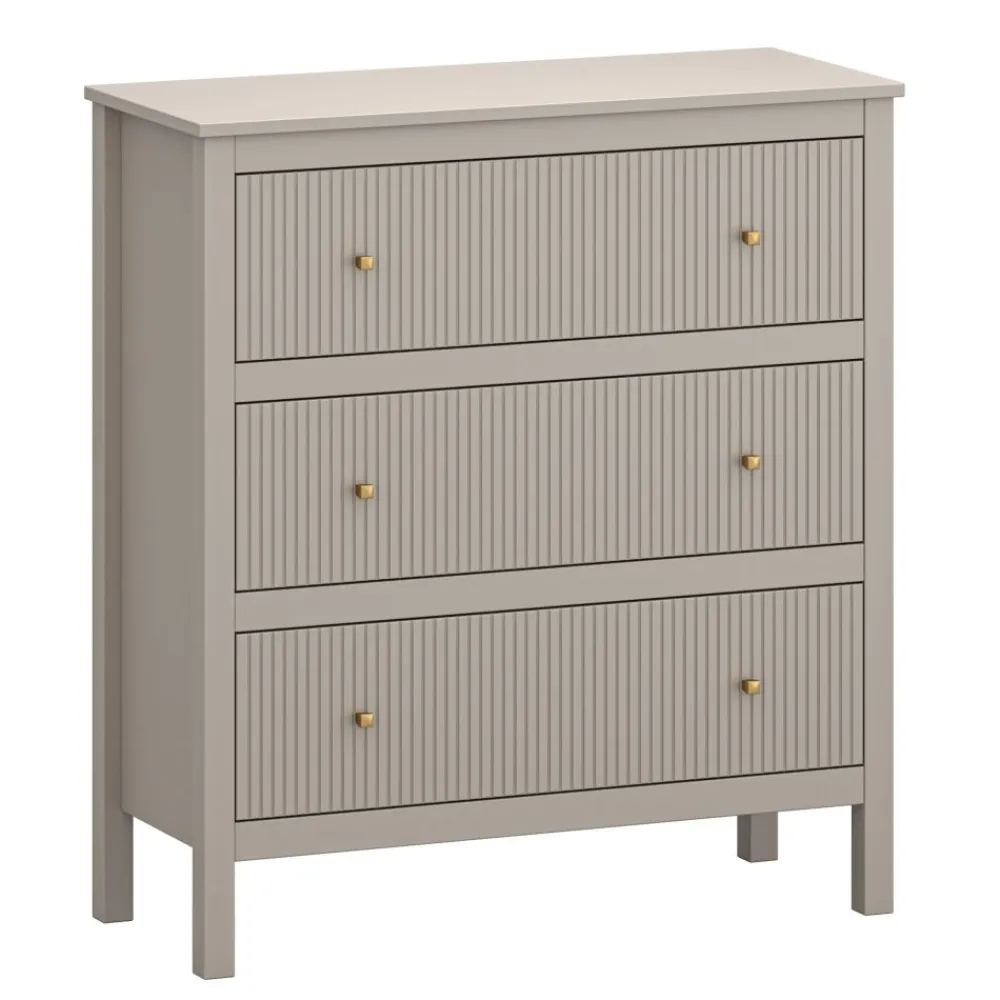 Mebelbos Komody Do Biura|Komody Do Przedpokoju*Skandynawska komoda ryflowana z szufladami KLEO KL-04