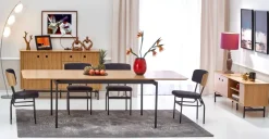 Halmar Stoły*SMART stół dąb naturalny/czarny (1p=1szt)1 sztuka