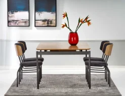 Halmar Stoły*SMART stół dąb naturalny/czarny (1p=1szt)1 sztuka