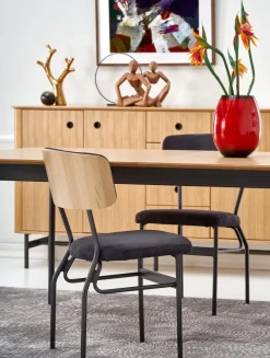 Halmar Stoły*SMART stół dąb naturalny/czarny (1p=1szt)1 sztuka