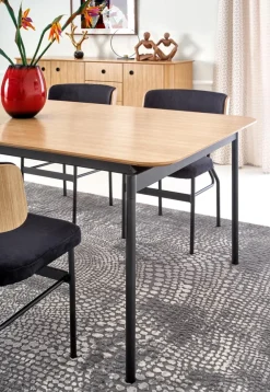 Halmar Stoły*SMART stół dąb naturalny/czarny (1p=1szt)1 sztuka