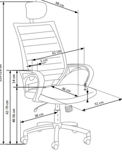 Halmar Fotele*SOCKET fotel pracowniczy biało-czarny1 sztuka
