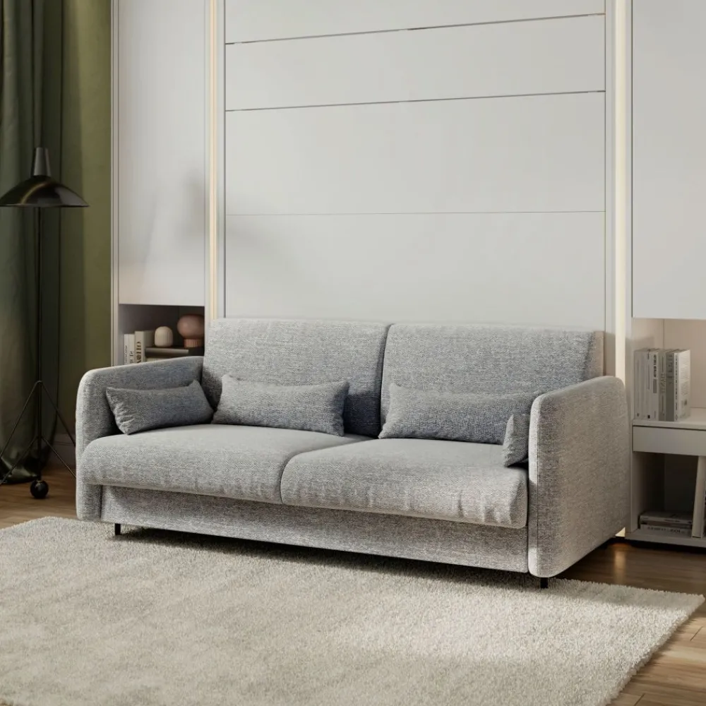Lenart Tapczany|Sofy Do Półkotapczanu*SOFA BEŻOWA BOUCLE do półkotapczanu BED CONCEPT TKANINA PIU 03