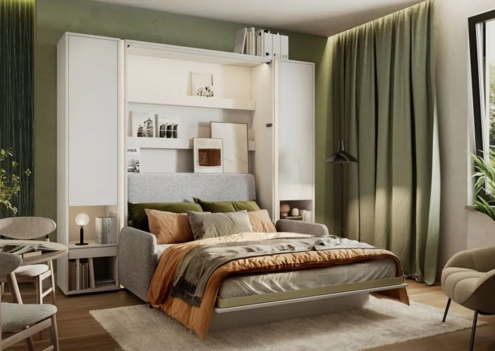 Lenart Tapczany|Sofy Do Półkotapczanu*SOFA GRAFITOWA do półkotapczanu BED CONCEPT TKANINA ART 82630