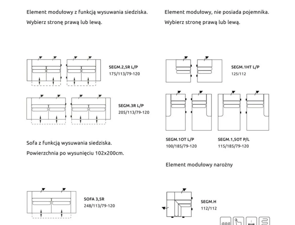 Wajnert Kanapy I Sofy Do Salonu|Sofy Z Funkcją Relaks*Sofa nowoczesna Misty