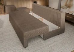 Hauss Sofy Trzyosobowe|Sofy Rozkładane*Sofa rozkładana z poduszkami Vero brązowa Tilia 17