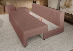 Hauss Sofy Trzyosobowe|Sofy Rozkładane*Sofa rozkładana z poduszkami Vero różowa Tilia 62