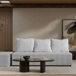 Hauss Sofy Trzyosobowe|Sofy Rozkładane*Sofa rozkładana z poduszkami Vero jasno szara Tilia 86