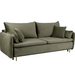 Hauss Kanapy I Sofy Do Salonu|Sofy Dwuosobowe*Sofa z funkcją spania Luna Deluxe zielona