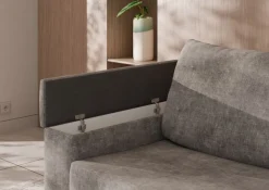 Hauss Łóżka Młodzieżowe|Kanapy I Sofy Do Salonu*Sofa z materacem 140x196 cm i stelażem włoskim Carmen szara