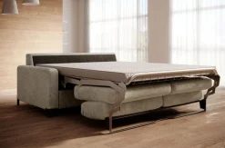 Wersal Łóżka Młodzieżowe|Kanapy I Sofy Do Salonu*Sofa ze stelażem włoskim i materacem 160x200 beżowa Tino Poso 100