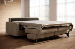 Wersal Łóżka Młodzieżowe|Kanapy I Sofy Do Salonu*Sofa ze stelażem włoskim i materacem 140x200 brązowa Tino Poso 03