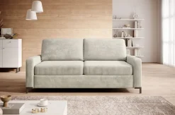 Wersal Łóżka Młodzieżowe|Kanapy I Sofy Do Salonu*Sofa ze stelażem włoskim i materacem 140x200 beżowa Tino Poso 100