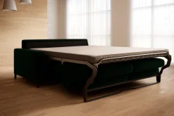 Wersal Łóżka Młodzieżowe|Kanapy I Sofy Do Salonu*Sofa ze stelażem włoskim i materacem 120x200 zielona Tino Element 12