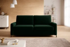 Wersal Łóżka Młodzieżowe|Kanapy I Sofy Do Salonu*Sofa ze stelażem włoskim i materacem 120x200 zielona Tino Element 12