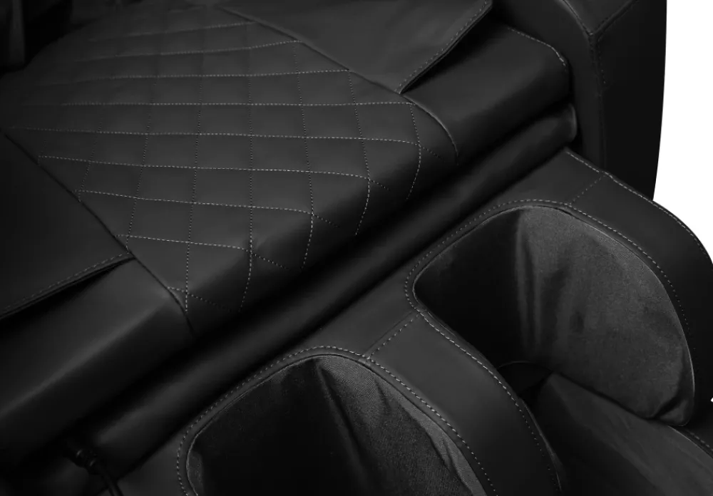 Halmar Fotele*SOLARIA fotel wypoczynkowy z funkcją masażu i podgrzewania, czarny (1p=1szt)1 sztuka