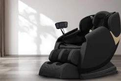 Halmar Fotele*SOLARIA fotel wypoczynkowy z funkcją masażu i podgrzewania, czarny (1p=1szt)1 sztuka