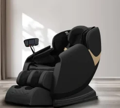 Halmar Fotele*SOLARIA fotel wypoczynkowy z funkcją masażu i podgrzewania, czarny (1p=1szt)1 sztuka